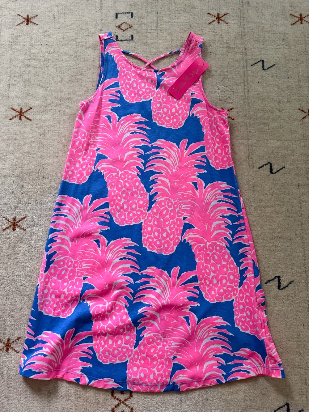 NWT Lily Pulitzer pink and blue dress size XXS